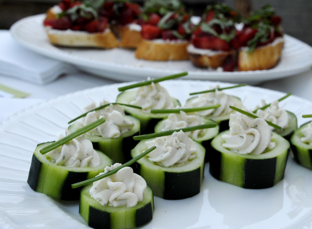 herbed cucumber bites